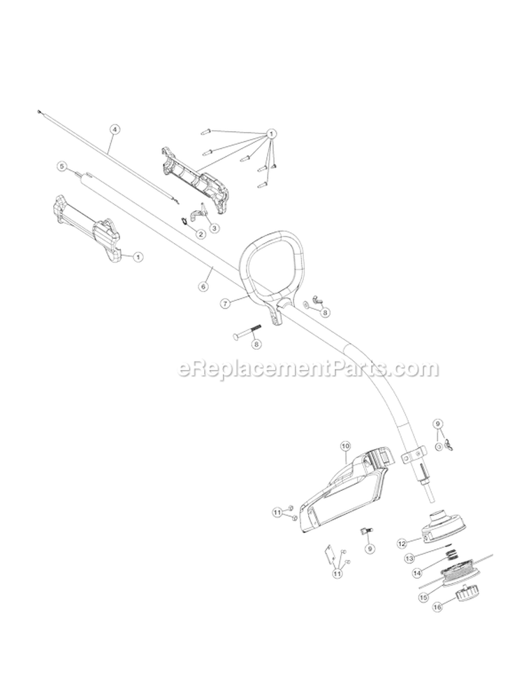 Page A Diagram and Parts List for YM400 41ADY40G901 Yard Man Trimmer